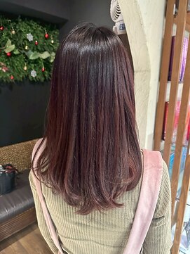 透明感ブラウン/レイヤーカット/艶髪/髪質改善