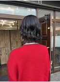 朝のスタイリングが楽ちんコテ巻き風パーマ