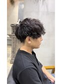 2ブロック×ツイストスパイラルパーマ