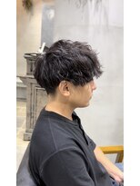 メンズデザイン シャビ(Men's design Shabbi) 2ブロック×ツイストスパイラルパーマ