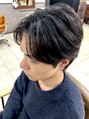 クアトロ グランシュ 川崎店(QUATRO × GranCieux) メンズセンターパート×毛流れパーマ