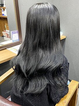ビーヘアー(BE hair) プルエクステ×マットアッシュ