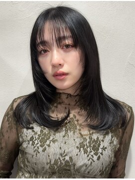 カーム(calm) ピンクベージュ/アンブレラカラー/クールショート/前髪/鹿島田