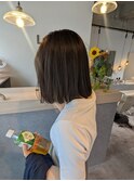 切りっぱなしボブ