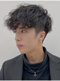 men's/メンズ/メンズカット/韓国/黒染/顔周り/ダウンバング/池袋