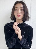 センターパート ゆるふわ 切りっぱなし ！