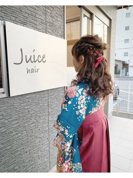 ジュースヘアー(Juice hair) 卒業式のセット