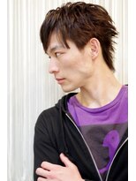 ブーフーウー(BOO-FOO-WOO)&nbsp;【30代】メンズのエッジウルフ×ストレートパーマ