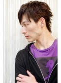 【30代】メンズのエッジウルフ×ストレートパーマ
