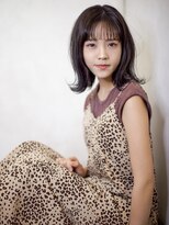 オーストヘアー リュウール(Aust hair Lueur)&nbsp;外ハネロブ×ネイビーグレージュ