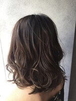 ヘアサロンM 新宿&nbsp;デザインカラー/厚めバング/ローライト/スリークボブ