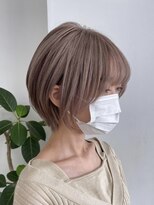 サンク 原宿 表参道(cinq) 前下がりボブミニボブナチュラルボブショートボブ20代韓国前髪