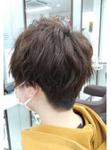 マッシュショート×レディースツーブロック