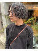 センターパートくりくりパーマ(お客様スタイル)