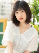 カバーヘア ブリス 志木南口駅前店(COVER HAIR bliss)&nbsp;アッシュオリーブ大人かわいいくびれボブTb1志木20代30代40代