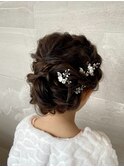 結婚式お呼ばれ 女の子ヘアセット