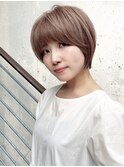 Say.岩井 大人ショート×ミルクティーベージュ×大人可愛い