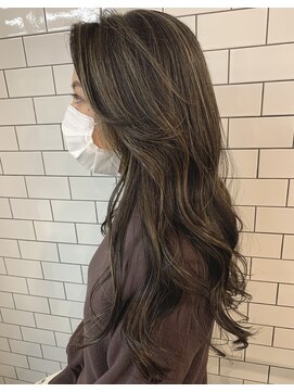 アンジェリカ 名古屋店(ANGELICA) 外国人風ハイライトグレージュ【福田奈央】