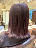 ミディアムヘア 切りっぱなし