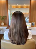 セミロングストレート