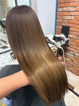 リジー バイ グランジュ(rijii by granze)の写真/[阪急梅田1分]カット＋縮毛矯正＋美髪TR￥14000☆自分史上最高の美髪へと導きます[髪質改善]