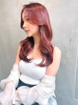 アメリ 新宿(Ameri) 大人っぽくびれ巻き×ワインレッド