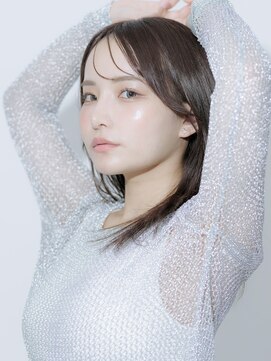 黒髪/クラゲヘアー/オリーブグレー/小顔/ココアベージュ