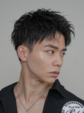 フィフス 仙台(fifth) 仙台刈り上げアップバングショートソフトツイストパーマ無造作