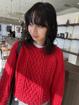 【杏】冬パーマ