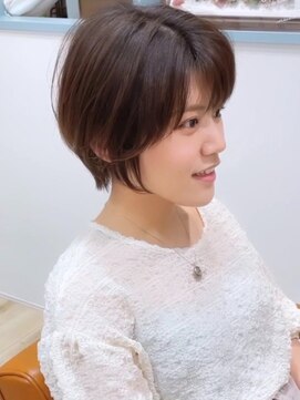 アイル(I'll) ひし形ショートボブ×デジタルパーマ×レイヤーボブ30代40代