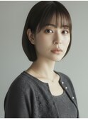 大人コンパクトボブ丸みショート20代30代40代◎前髪あり艶髪赤羽