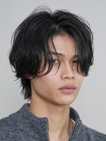 フィフス 渋谷(fifth)&nbsp;渋谷大人緩め波巻きスパイラルパーマメンズカットセンターパート