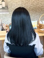 リシェール 北越谷店(RICHAIR)&nbsp;イメチェン/ブルーブラック/アンブレラカラー/前髪/越谷