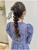 編みおろしポニー