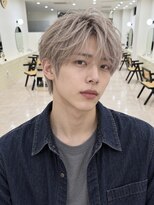 モト 船橋(moto)&nbsp;韓国メンズマッシュシルバーベージュハイトーン毛流れヘア船橋