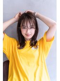 siena やわらかウザバングｘ透け感マロンブラウン