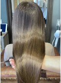 アッシュグレージュ　艶髪　ヘアエステ　ロング　【比嘉翼】