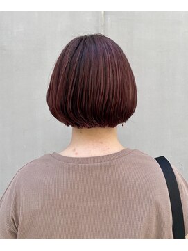 エディ(eddie) 【eddie】マッシュボブ×ピンクハイライト