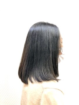 クオリス 上福岡店(QUALIS) 縮毛矯正/ナチュラルストレート/黒髪/30代40代/ストレートボブ