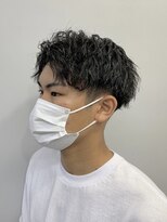 メンズヘアトーキョー 原宿(MEN'S HAIR TOKYO)&nbsp;ソフトツーブロック/無造作パーマ/サイドパート