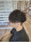 V字マッシュツイストスパイラルパーマ