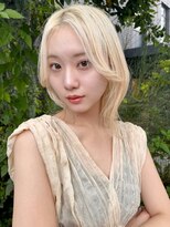 クオン 今泉(quon)&nbsp;【quon】センターパートブロンド　-天神 今泉 薬院-