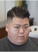 サイドパートパーマスタイル