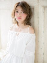 クオーレ ヘア アンジュ 水戸店(CUORE HAIR ange)&nbsp;水戸/イルミナカラー/前髪/ピンクベージュ/マチルダボブc