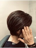 大人可愛いオフィスコンサバショートボブ2408