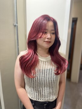 カンナ オーガニック ヘアデザイン(CANNA ORGANIC & HAIR DESIGN) {ブリーチあり}カシスレッドカラー