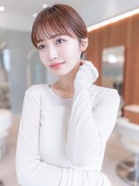 ケアリー 成増(Carelly)&nbsp;大人かわいい前髪セシルカットココアブラウンフリンジウェーブ