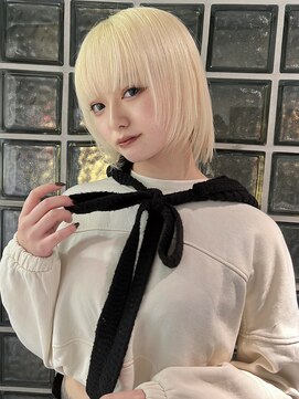 ペレ 梅田(PELE) 前髪/アンブレラカラー/こなれミディ/イメチェン/ウェーブパーマ