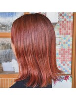 マーブル ヘアー(marble hair) オレンジカラー◎20代30代40代50代60代