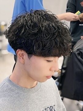 ネクストメンズ 表参道(NEXT men's) ダークアッシュ/ニュアンスパーマ/韓国マッシュ/スペインカール